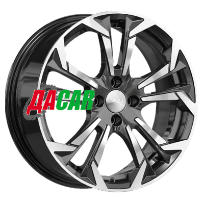 Скад Дунай 7x17/4x100 ET45 D54,1 Алмаз