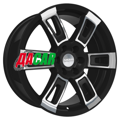 Скад Тор 8x18/6x139,7 ET25 D106,2 Алмаз бархат
