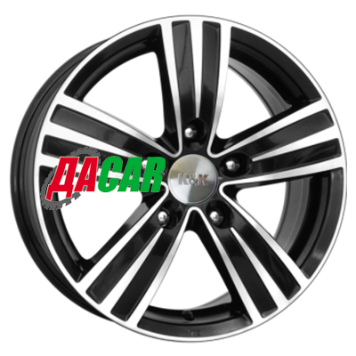 K&K да Винчи 6,5x16/5x114,3 ET39 D60,1 Алмаз черный