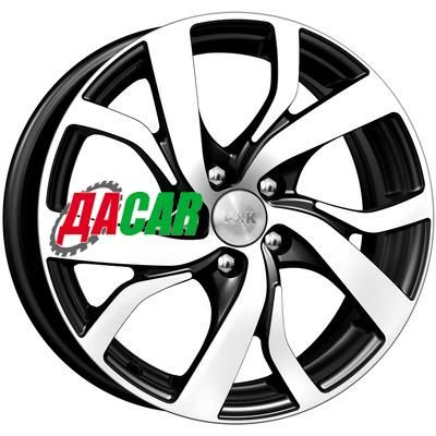 K&K Палермо-оригинал (КС607) 6,5x16/5x108 ET50 D63,35 Алмаз черный