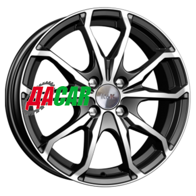 K&K Brent (КС733) 6x16/4x100 ET49 D54,1 Алмаз черный
