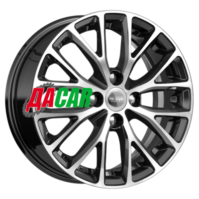 K&K КС782 6x15/4x100 ET46 D54,1 Алмаз черный