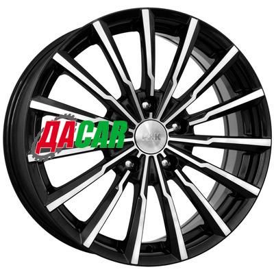 K&K Акцент (КС562) 7x17/4x100 ET45 D67,1 Алмаз черный