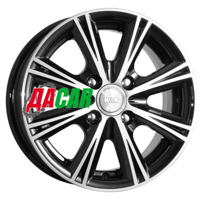 K&K Аттика (КС561) 5,5x13/4x98 ET38 D58,5 Алмаз черный КС531