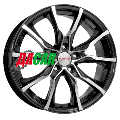 K&K Твист (КС697М) 7,5x17/5x100 ET45 D56,1 Алмаз черный