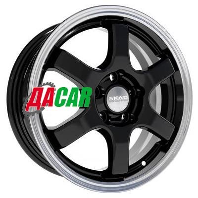 Скад Киото 6x15/4x100 ET40 D60,1 Антрацит-алмаз (АРС 014 black)