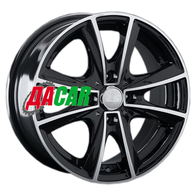 LS 231 7x17/4x100 ET40 D60,1 BKF (Колпак+лого)