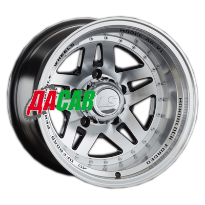LS 878 10x16/5x139,7 ET-44 D108,1 BKF (Колпак+лого)