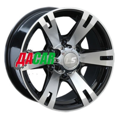 LS 182 8x17/6x139,7 ET38 D100,1 BKF (конус, Колпак+лого)