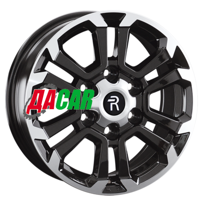 Replay TY352 7,5x17/6x139,7 ET25 D106,1 BKF (пш)