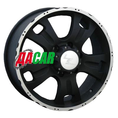LS 214 7,5x18/6x139,7 ET25 D77,8 BKF (Колпак+лого)