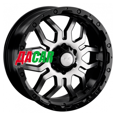 LS 1285 7x16/5x139,7 ET5 D108,1 BKF (конус, Колпак+лого)