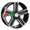 LS 1296 8x17/6x139,7 ET38 D100,1 BKF (конус, Колпак+лого)
