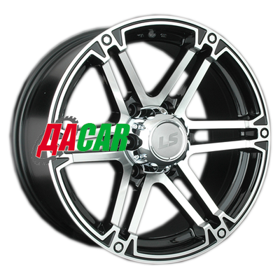 LS 473 8x17/6x139,7 ET25 D106,1 BKF (Колпак+лого)