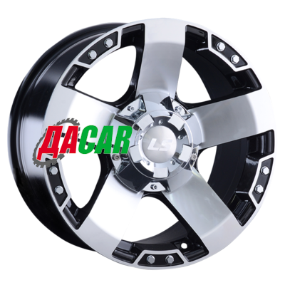 LS 872 9x17/5x150 ET30 D110,1 BKF (конус, Колпак+лого)