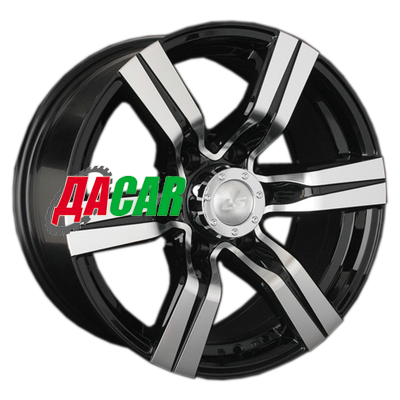 LS 767 8x17/6x139,7 ET10 D106,1 BKF (конус, Колпак+лого)