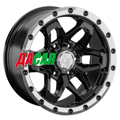 LS 1350 9x17/6x139,7 ET15 D106,1 BKL (конус, Колпак+лого)