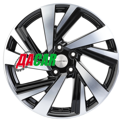 Khomen Wheels KHW1801 (Optima) 7,5x18/5x114,3 ET52,5 D67,1 Black-FP
