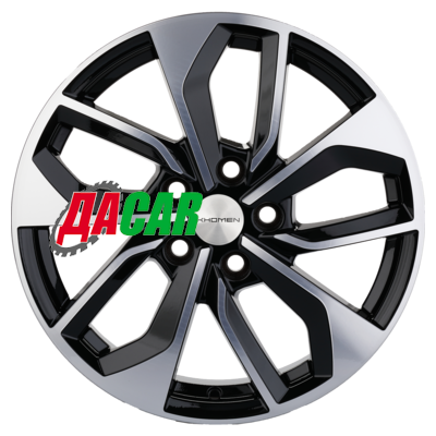 Khomen Wheels KHW1703 (Tiguan) 7x17/5x112 ET40 D57,1 Black-FP