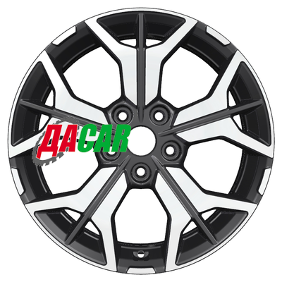 Khomen Wheels KHW1715 (Camry) 7x17/5x114,3 ET45 D60,1 Black-FP