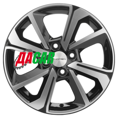 Khomen Wheels KHW1501 (Rio II) 6x15/4x100 ET46 D54,1 Black-FP