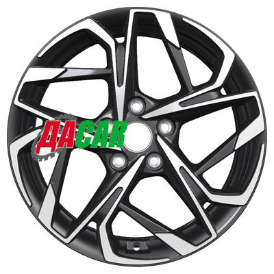 Khomen Wheels KHW1716 (Camry) 7x17/5x114,3 ET45 D60,1 Black-FP