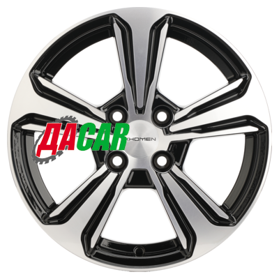 Khomen Wheels KHW1502 (Vesta/Almera) 6x15/4x100 ET50 D60,1 Black-FP