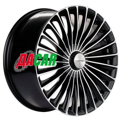 Khomen Wheels KHW2008 (Turbo II E-class) 8,5x20/5x112 ET43 D66,6 Black-FP