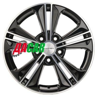 Khomen Wheels KHW1603 (Jetta) 6x16/5x112 ET50 D57,1 Black-FP