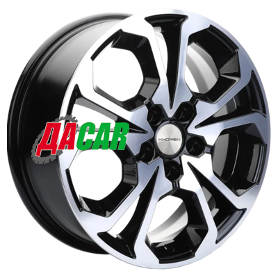 Khomen Wheels KHW1711 (Coolray) 6,5x17/5x114,3 ET45 D54,1 Black-FP