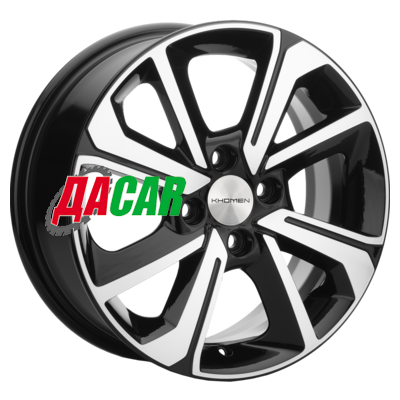 Khomen Wheels KHW1501 (Lada Granta) 6x15/4x98 ET36 D58,6 Black-FP