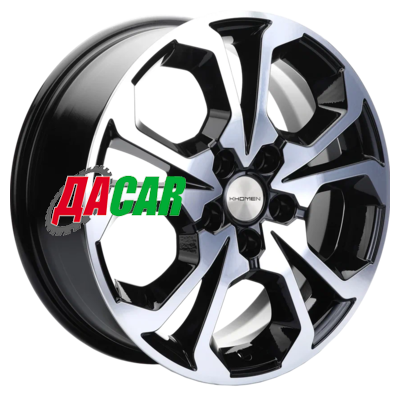 Khomen Wheels KHW1711 (Chery tigo 7pro) 6,5x17/5x108 ET33 D60,1 Black-FP