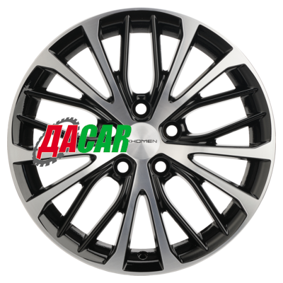 Khomen Wheels KHW1705 (CX-5/i40/X-Trail) 7x17/5x114,3 ET45 D67,1 Black-FP