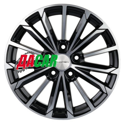 Khomen Wheels KHW1611 (Action) 6,5x16/5x112 ET39,5 D66,6 Black-FP