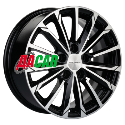 Khomen Wheels KHW1611 (Octavia/Golf/Jetta) 6,5x16/5x112 ET50 D57,1 Black-FP
