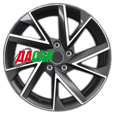 Khomen Wheels KHW1714 (Karog) 7x17/5x112 ET45 D57,1 Black-FP