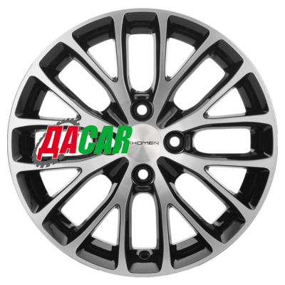 Khomen Wheels KHW1506 (Logan) 6x15/4x100 ET40 D60,1 Black-FP