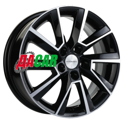 Khomen Wheels KHW1507 (Rapid/Fabia) 6x15/5x100 ET38 D57,1 Black-FP