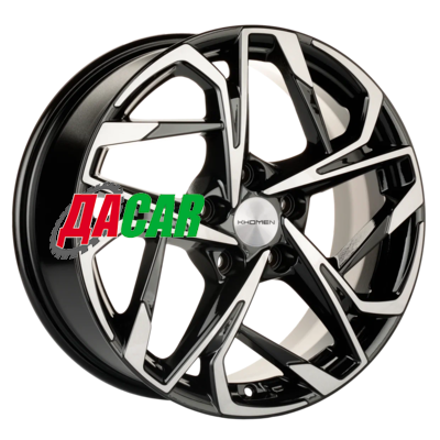 Khomen Wheels KHW1716 (Audi A4) 7x17/5x112 ET49 D66,6 Black-FP