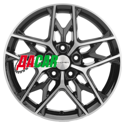 Khomen Wheels KHW1709 (Octavia) 7x17/5x112 ET49 D57,1 Black-FP