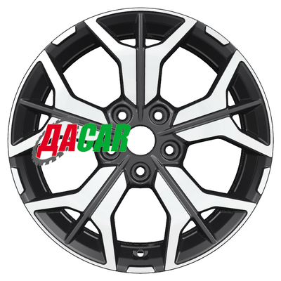 Khomen Wheels KHW1715 (RAV4) 7x17/5x114,3 ET39 D60,1 Black-FP