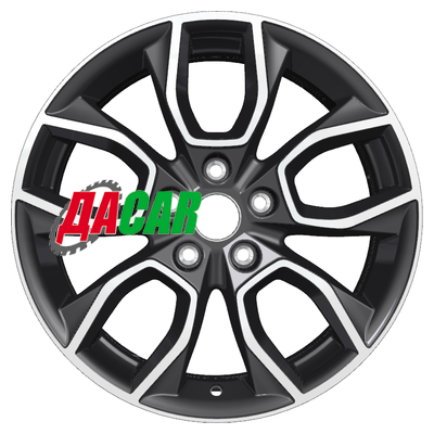 Khomen Wheels KHW1713 (Karoq) 7x17/5x112 ET45 D57,1 Black-FP