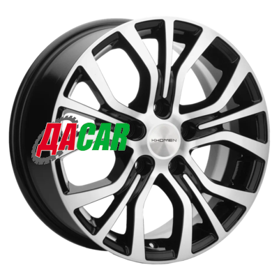 Khomen Wheels KHW1608 (Sonata) 6,5x16/5x114,3 ET43 D67,1 Black-FP