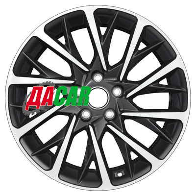 Khomen Wheels KHW1804 (Audi A4/A6) 7,5x18/5x112 ET39 D66,6 Black-FP