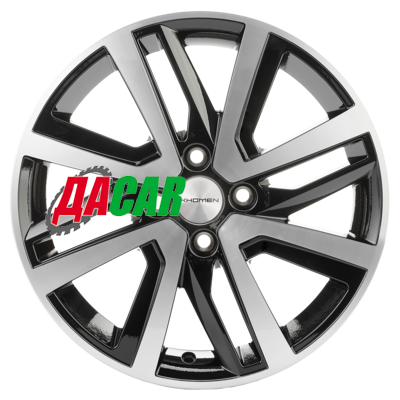 Khomen Wheels KHW1609 (Vesta/Largus) 6x16/4x100 ET50 D60,1 Black-FP