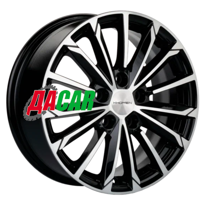 Khomen Wheels KHW1611 (Geely Atlas Pro) 6,5x16/5x114,3 ET45 D54,1 Black-FP