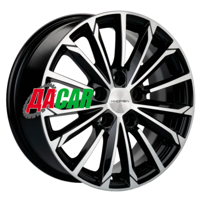 Khomen Wheels KHW1611 (Optima/Soul) 6,5x16/5x114,3 ET47,5 D67,1 Black-FP