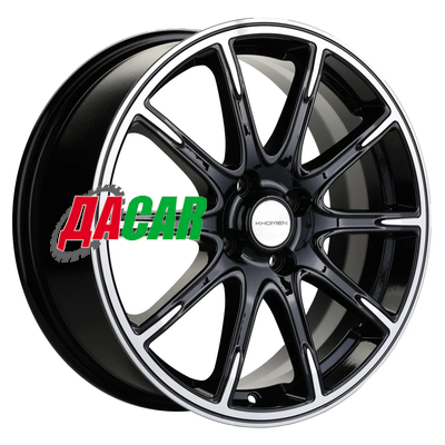 Khomen Wheels KHW1707 (KIA Rio I/II Solaris I/II) 6,5x17/4x100 ET49 D54,1 Black-FP