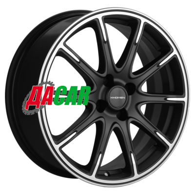 Khomen Wheels KHW1707 (Lada Vesta Cross) 6,5x17/4x100 ET43 D60,1 Black-FP matt