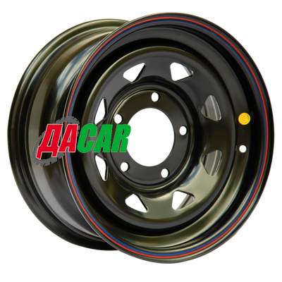 Off-Road Wheels УАЗ 7x16/5x139,7 ET-19 D110 черный (треуг. мелкий)